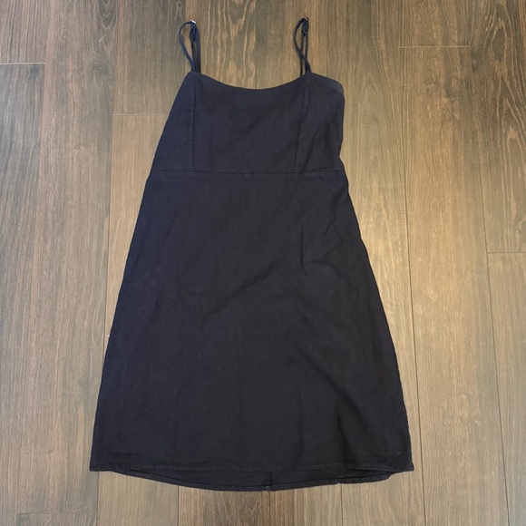 Brandy Melville Karla Dress Navy Blue - Picture 2 of 5
